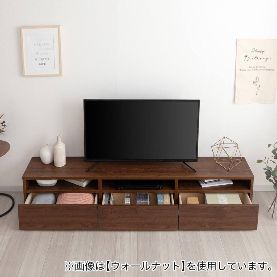 ニトリ　ブラウン テレビボード 引き出し付き ニトリ（NITORI） 日本製 組立不要 完成品 テレビボード (幅180cm