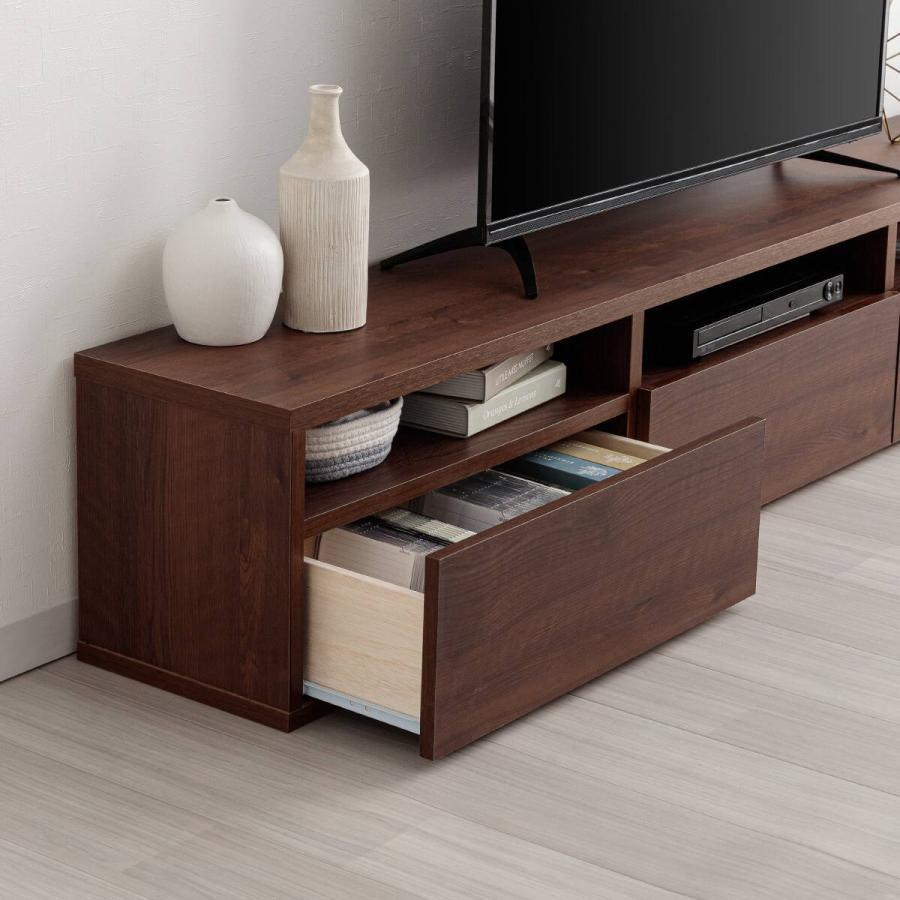 【ニトリ】　テレビ台　ソフトウォールナット柄 ニトリ（NITORI） 日本製 組立不要 完成品 テレビボード (幅180cm