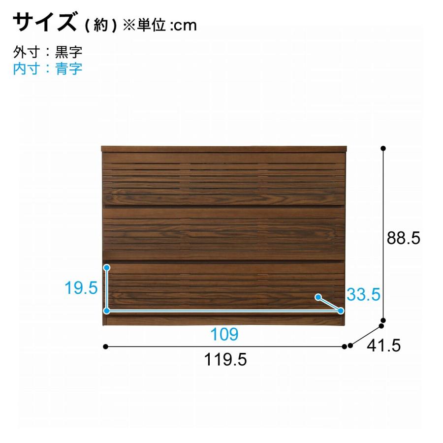 ニトリ（NITORI） 天然木工芸突板ローチェスト(120 NA) : ニトリ Yahoo