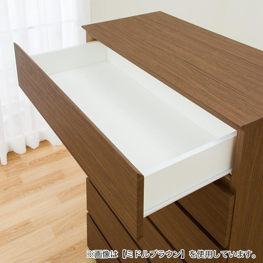 ライトグレー 7段引き出しキャビネット　ニトリ(80-6HC WW3) ニトリ ハイチェスト たんす 衣類収納 幅80 (クエス 80-6HC WH