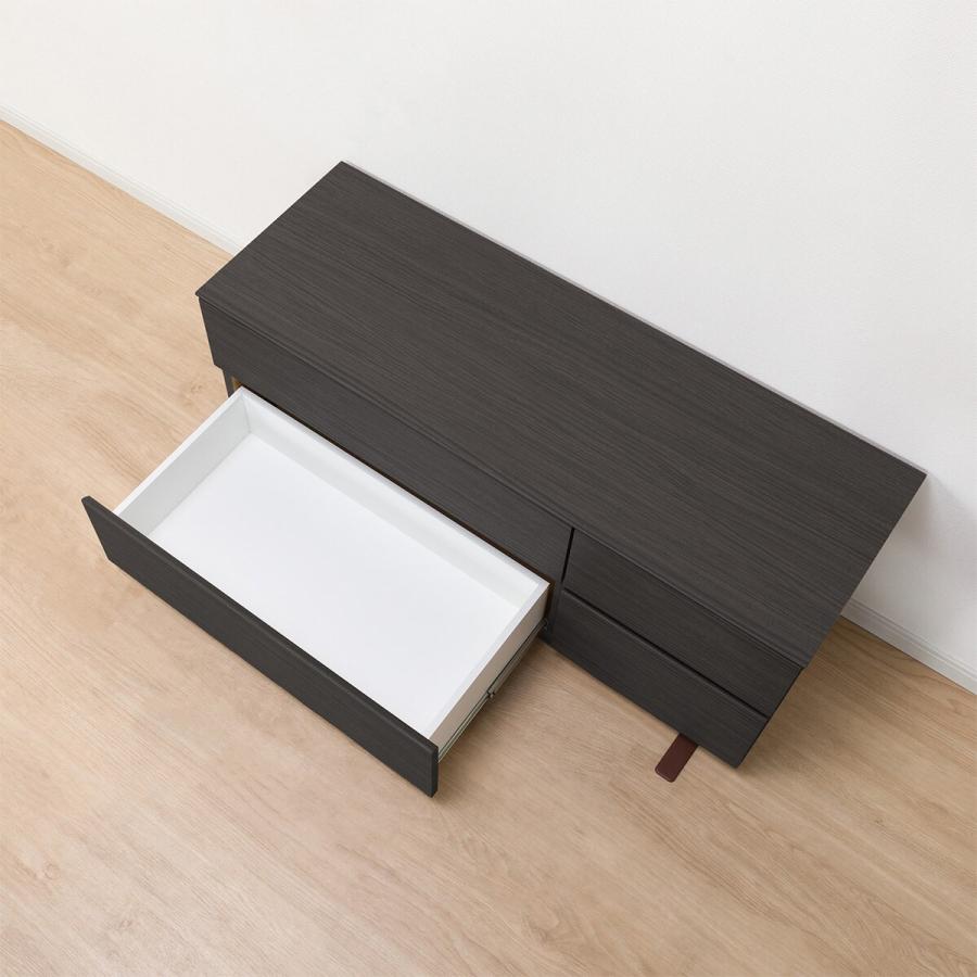 ニトリ ローチェスト(クエス 120-2LC BK) : ニトリ Yahoo!店