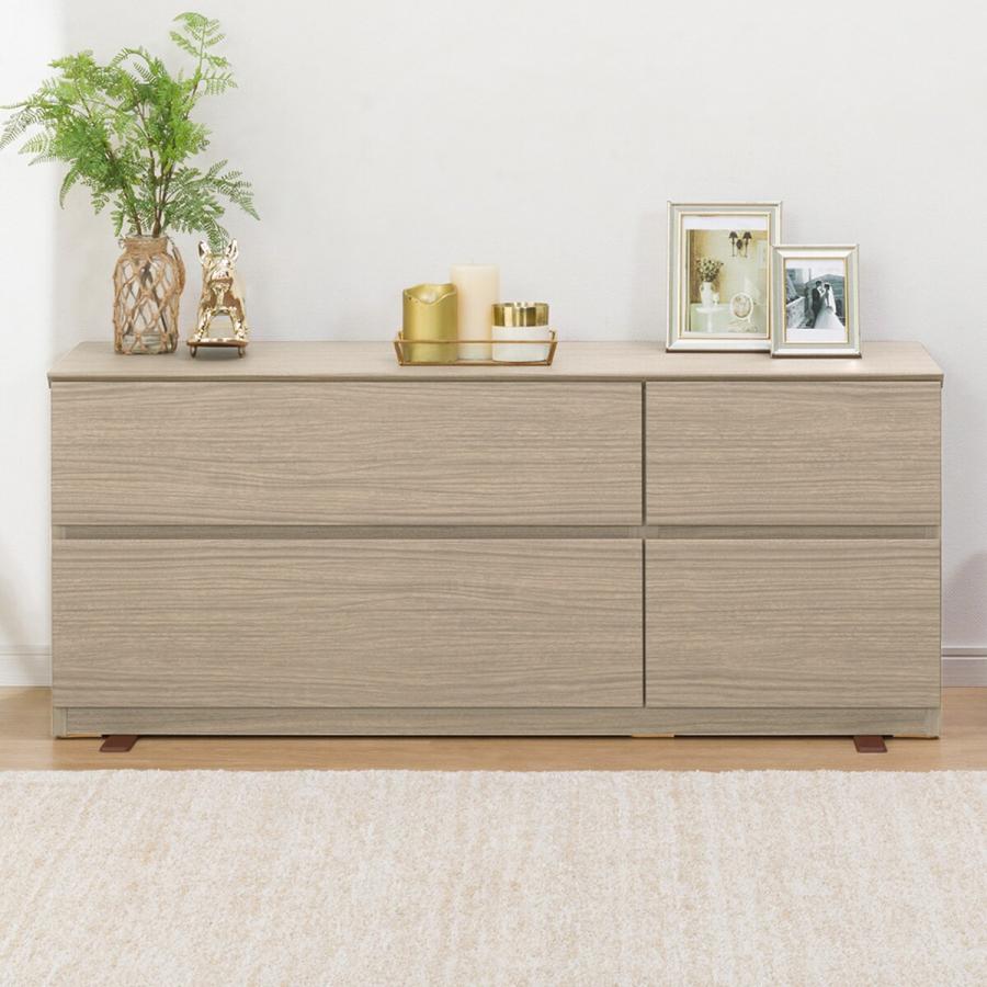 ニトリ　チェスト　ローチェスト　ナチュラル　シンプル　NITORI ニトリ ローチェスト(クエス 120-2LC GY) : ニトリ Yahoo!店