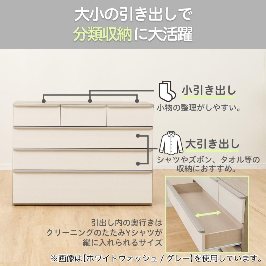 ニトリ（NITORI） ローチェスト(ニーズ3 120LC WW/GY) ニトリ期間限定