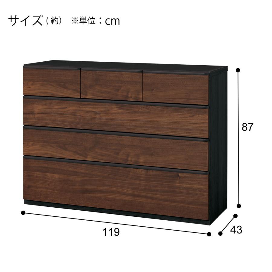 ニトリ ローチェスト(ニーズ3 120LC MBR/BK) 期間限定価格:4/7 ニトリ ローチェスト(ニーズ3 120LC MBR/BK) 期間限定価格:4/7