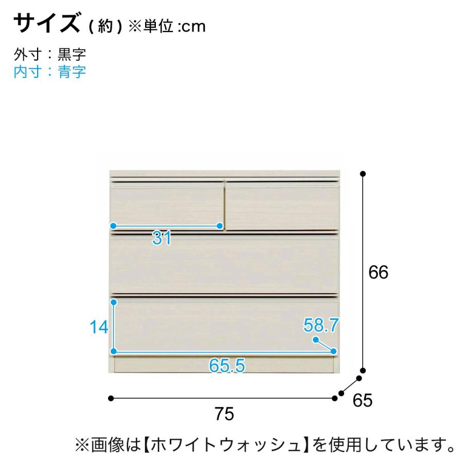 ニトリ（NITORI） クローゼットチェスト(75-3 DBR) : ニトリ Yahoo!店