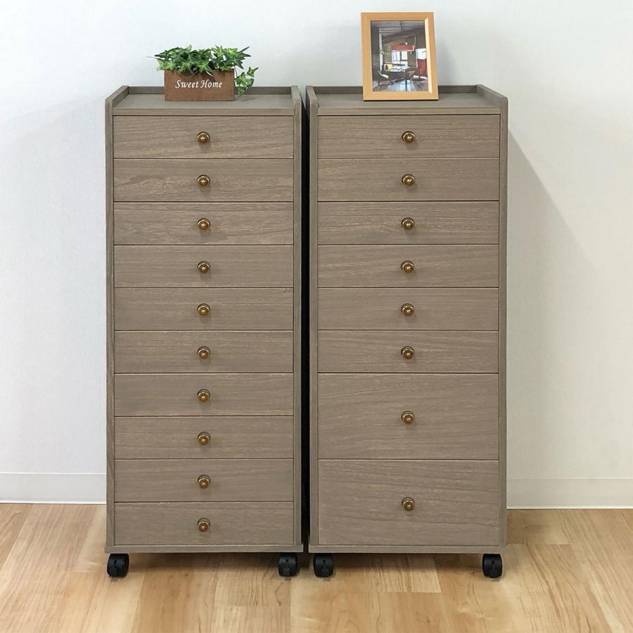 ニトリ（NITORI） キャスター付き総桐8段チェスト(MR 104H GY