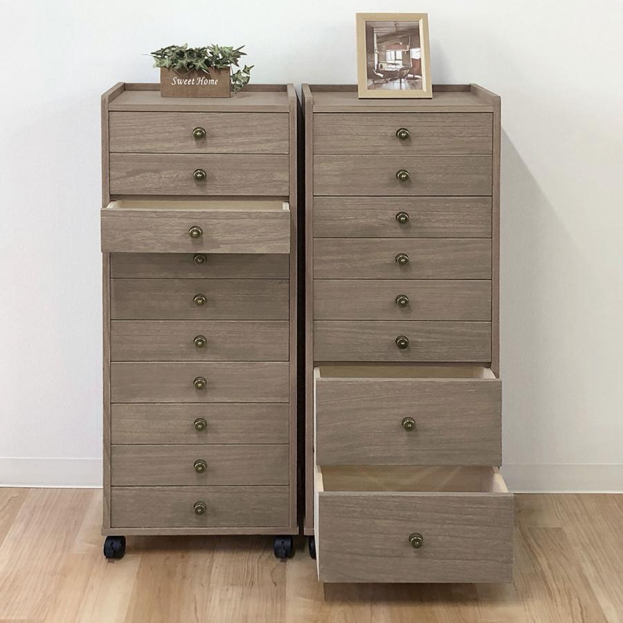 ニトリ（NITORI） キャスター付き総桐8段チェスト(MR 104H GY