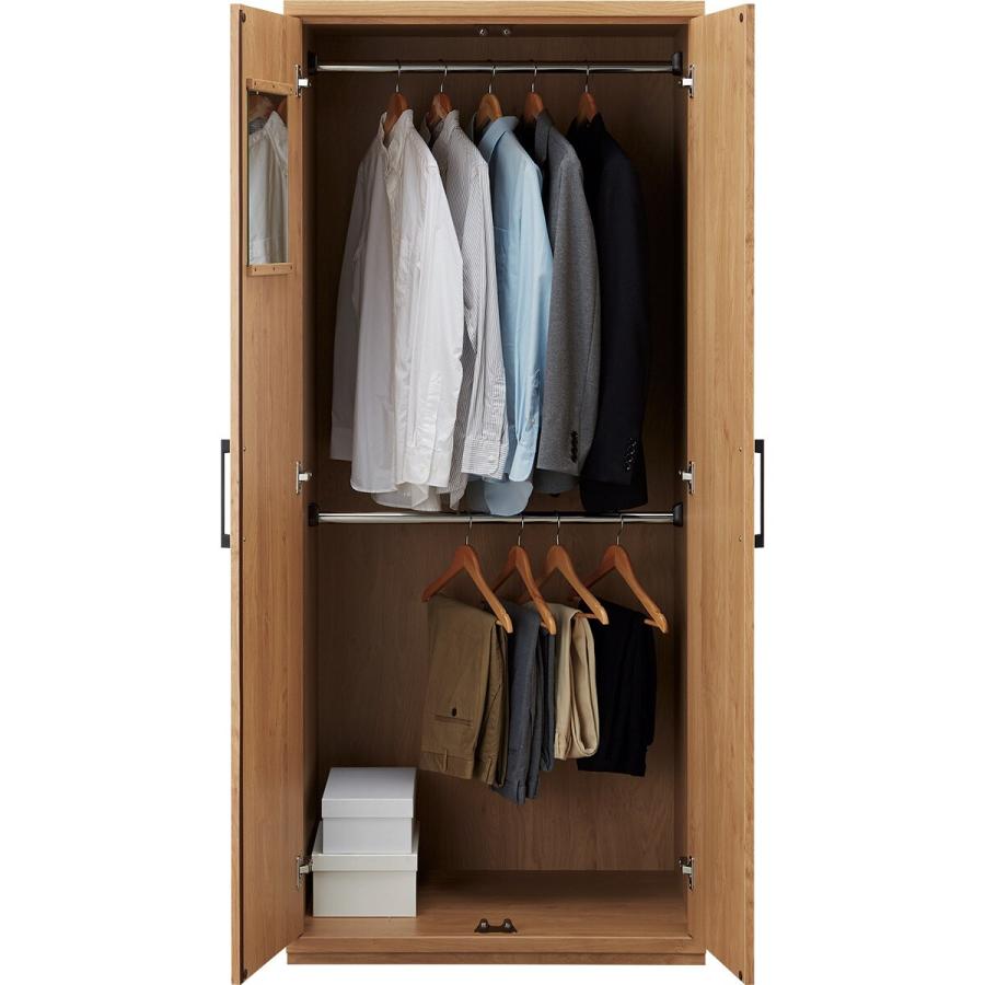 ニトリ（NITORI） 木目が美しいワードローブ(KO402 80WR LBR