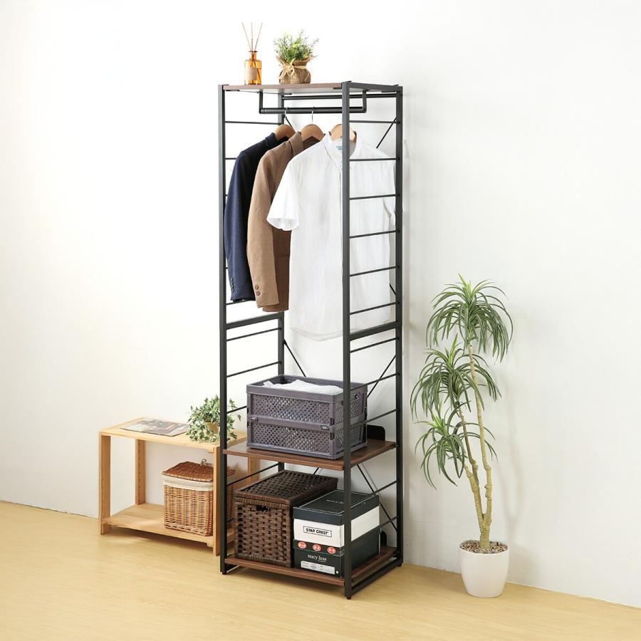 ニトリ ハンガーラック(TA012 57 MBR/BK) : ニトリ Yahoo!店 - 通販