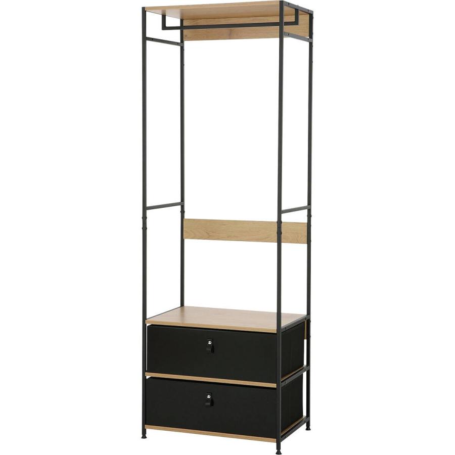 ニトリ（NITORI） ハンガーラック(KP520 LBR/BK) : ニトリ Yahoo!店