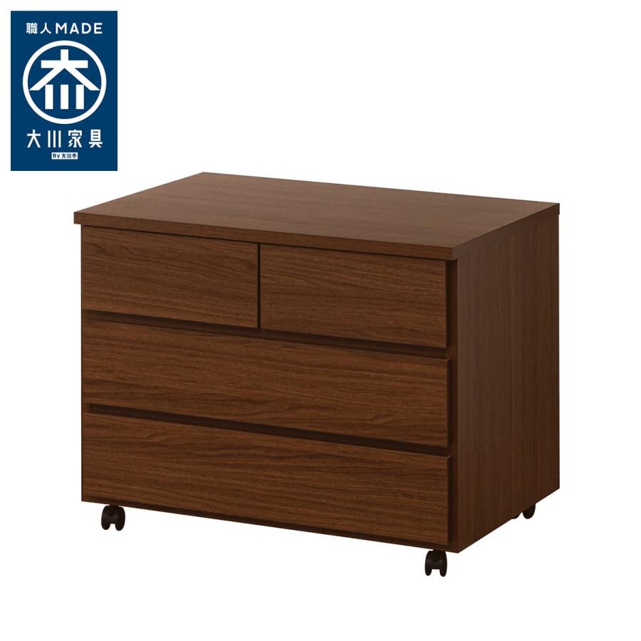 ニトリ（NITORI） 日本製 組立不要 完成品 押入れチェスト (幅80cm 3段