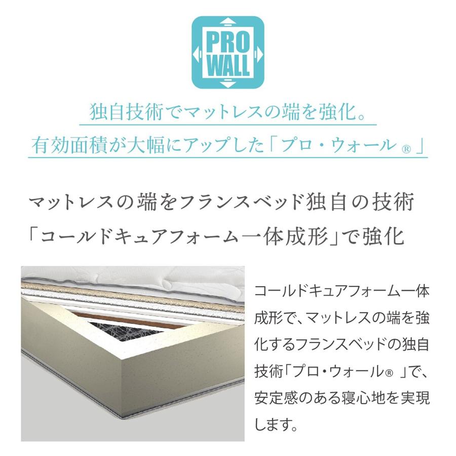 【頑張るか】美品 フランスベッド マットレス ワイドダブル ハードタイプ フランスベッド｜ハードタイプマットレス｜MH-200 ワイドダブル