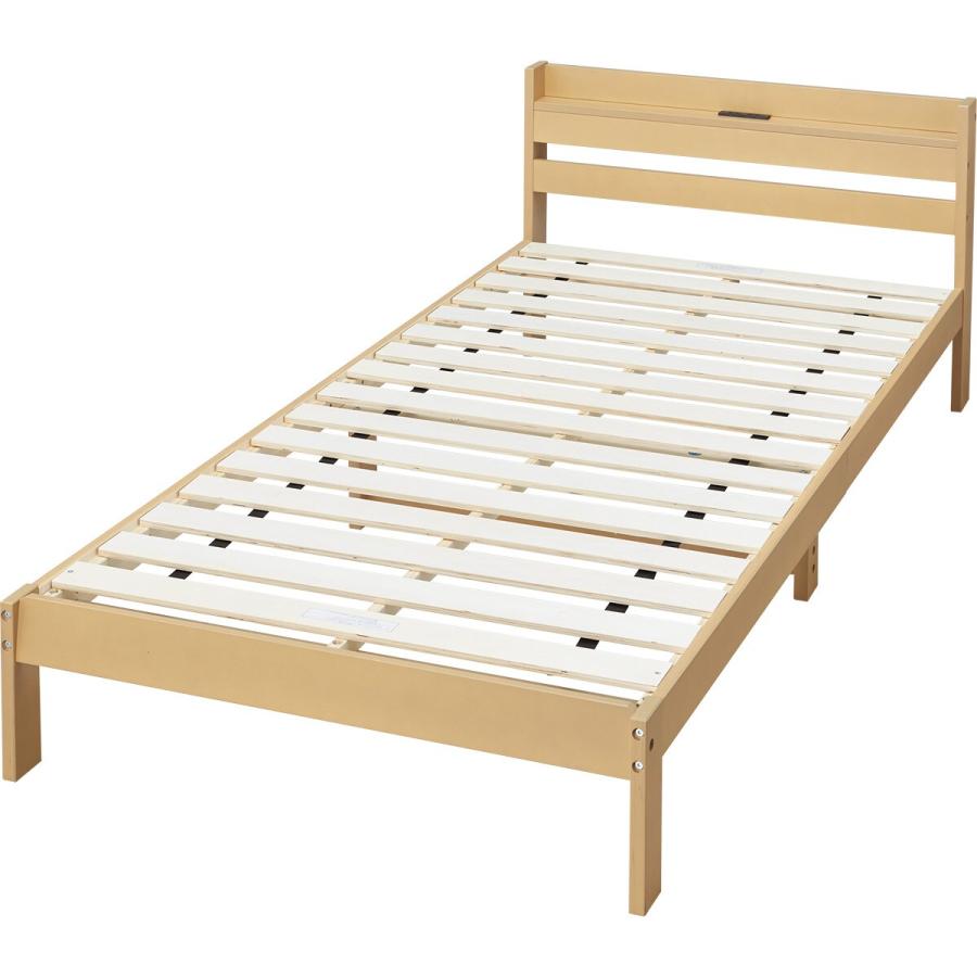 ニトリ（NITORI） シングルベッドフレーム(WD101 SL 棚・コンセント