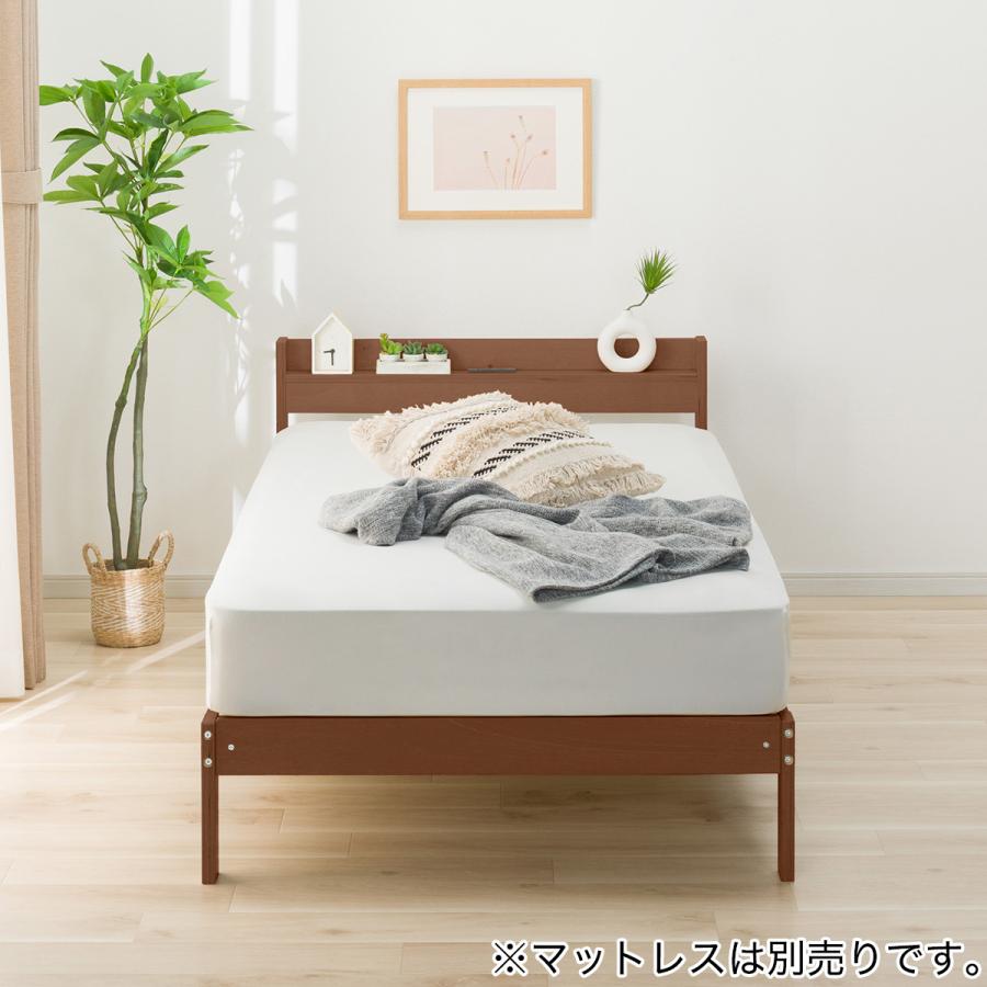 ニトリ（NITORI） シングルベッドフレーム(WD101 SL 棚・コンセント