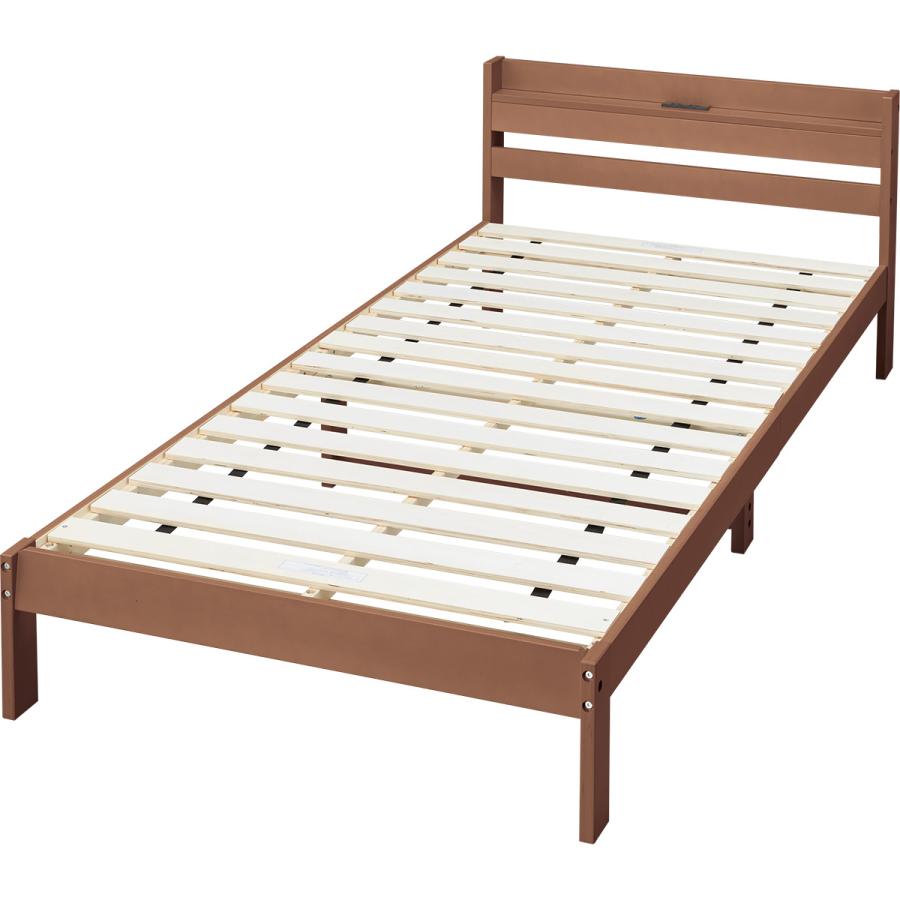 ニトリ（NITORI） シングルベッドフレーム(WD101 SL 棚・コンセント