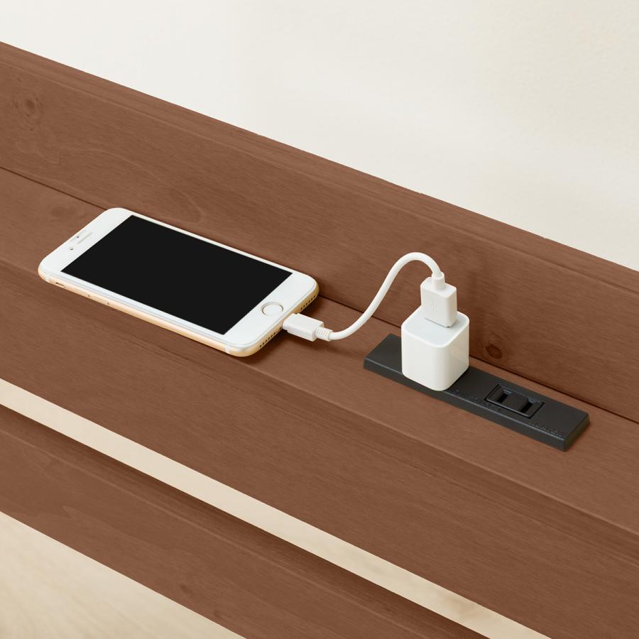 ニトリ（NITORI） シングルベッドフレーム(WD101 SL 棚・コンセント