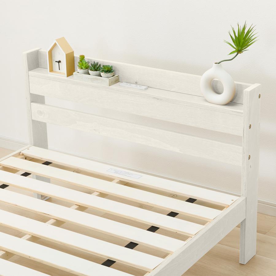 ニトリ（NITORI） シングルベッドフレーム(WD101 SL 棚・コンセント