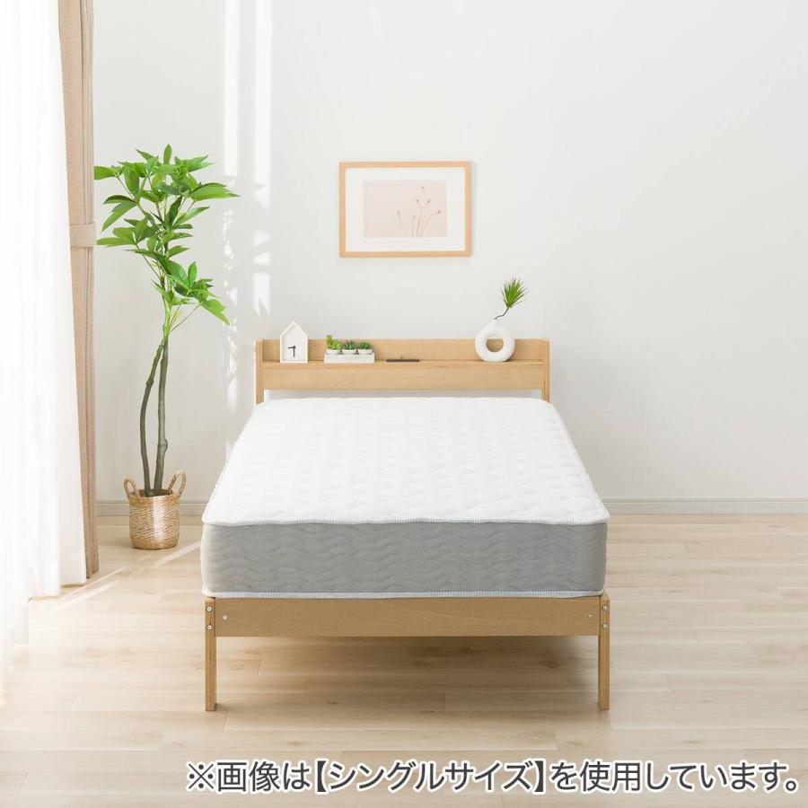 ニトリ（NITORI） セミダブル すのこベッドフレームマットレスセット 