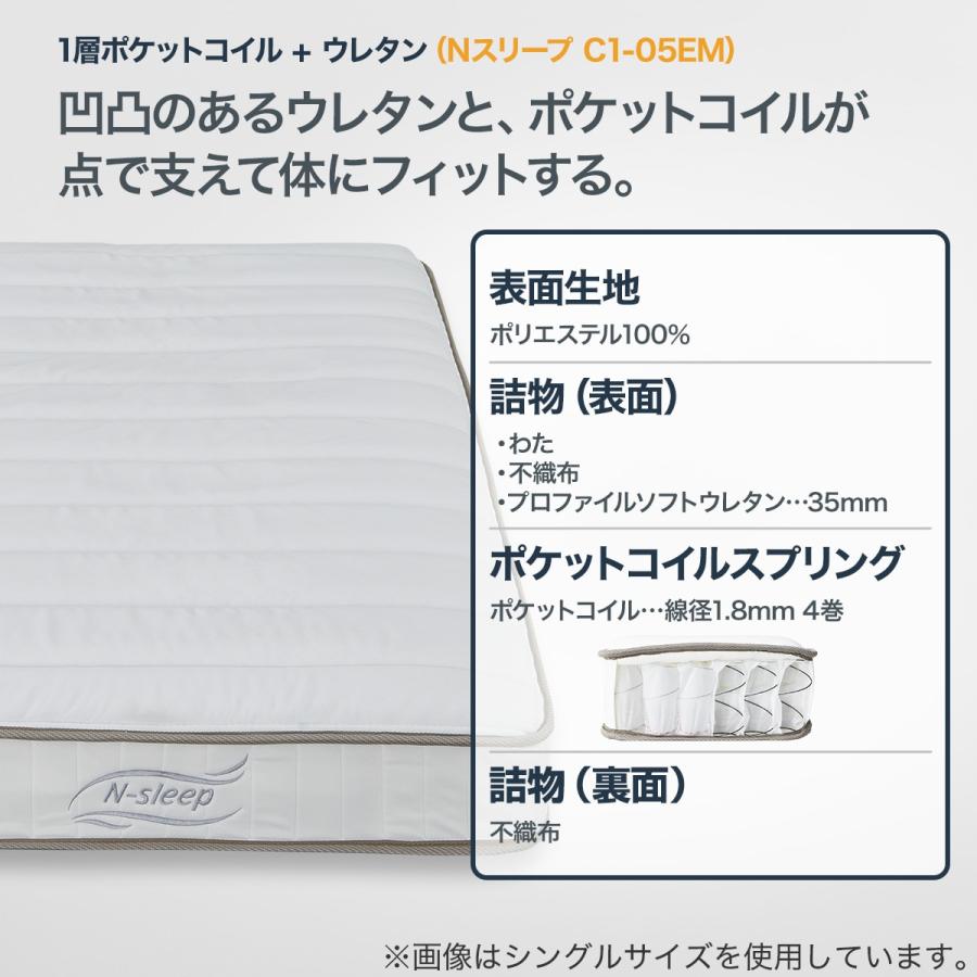 ニトリ（NITORI） シングル かんたん分別 圧縮 ポケットコイル