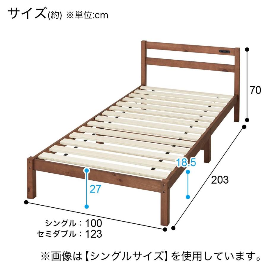 ニトリ（NITORI） シングル すのこベッドフレームマットレスセット