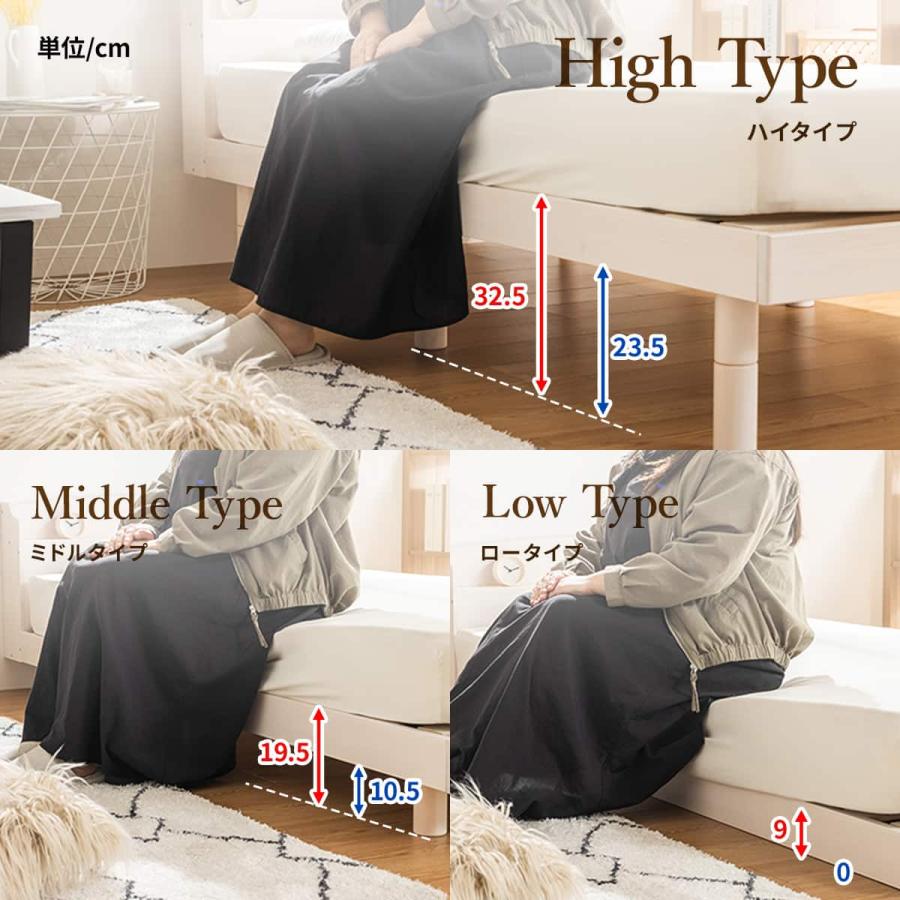 ニトリ（NITORI） シングル 天然木棚付きすのこベッド (ZT NA