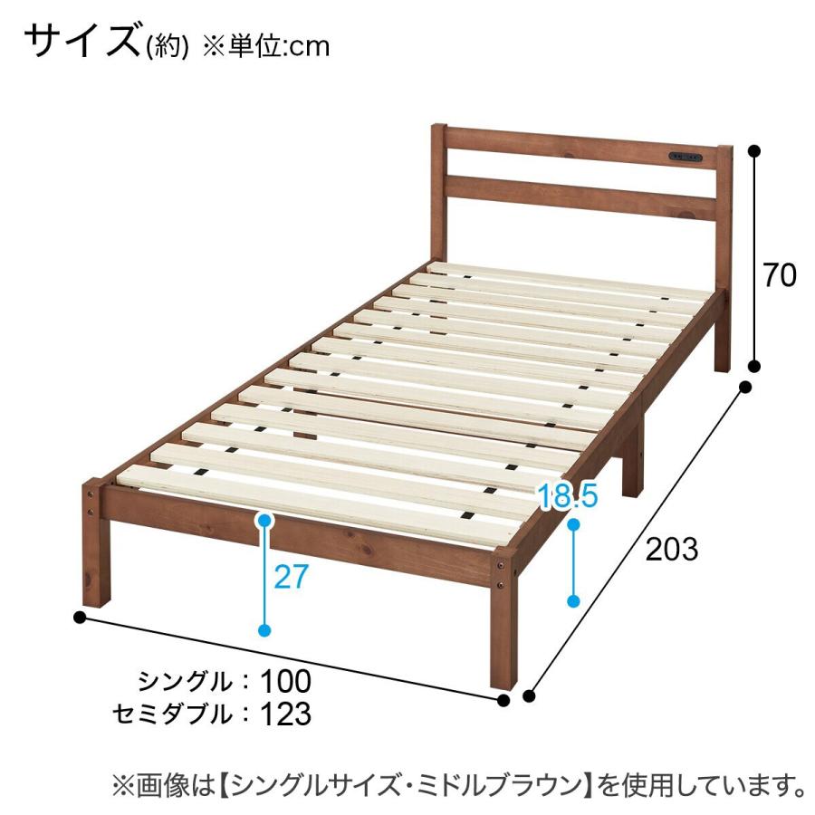 ニトリ（NITORI） シングル すのこベッドフレームマットレスセット