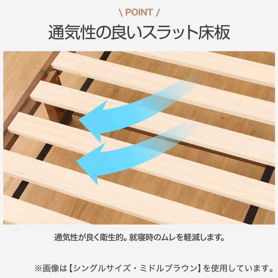 ニトリ　木製シングルベッドフレーム＋マットレス シングルベッドフレーム(パック5 LBR-S) | ニトリネット【公式】 家具