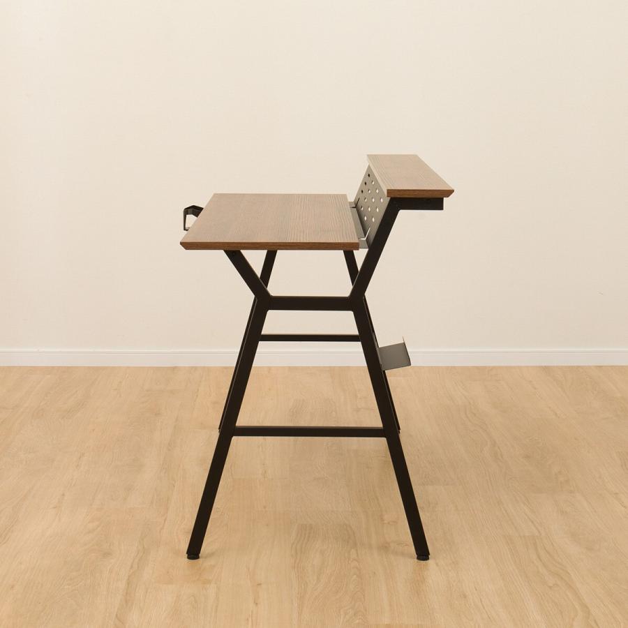 ニトリ モニター台付きデスク(DX007 MBR/BK) パソコンデスク PC