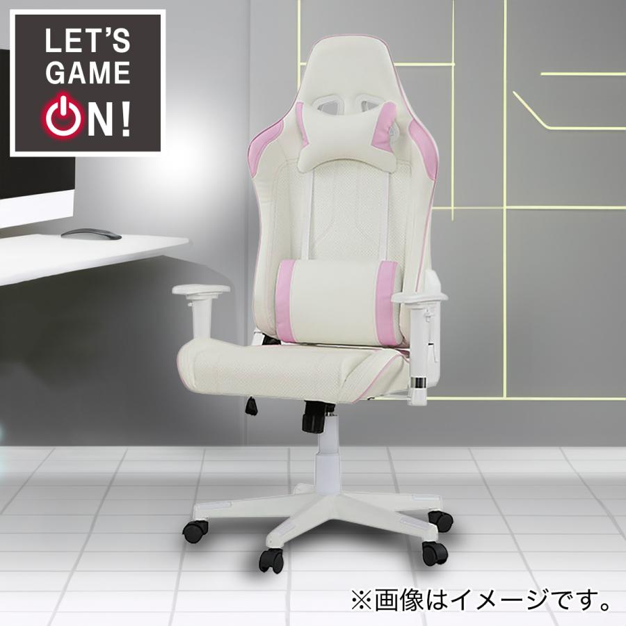 ニトリ ゲーミングチェア(GM709 WH/PU) オフィスチェア デスク ニトリ ゲーミングチェア(GM709 WH/PU) オフィスチェア デスク