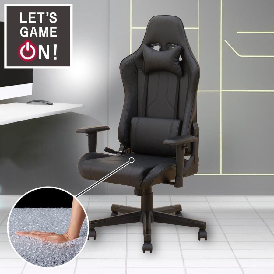 ニトリ　ゲーミングチェア GM707 ニトリ（NITORI） ゲーミングチェア(GM707C BK/BK) : ニトリ Yahoo!店