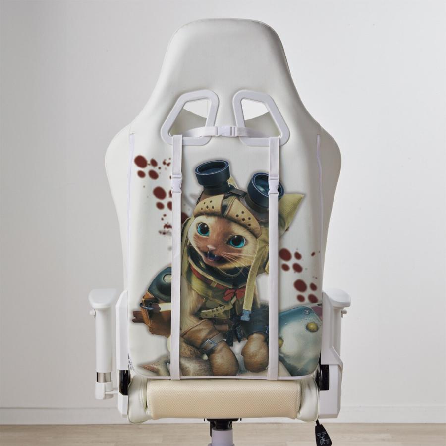 【中古】モンハン　アイルー　ゲーミングチェア　ニトリ ニトリ（NITORI） ゲーミングチェア モンスターハンターコラボ