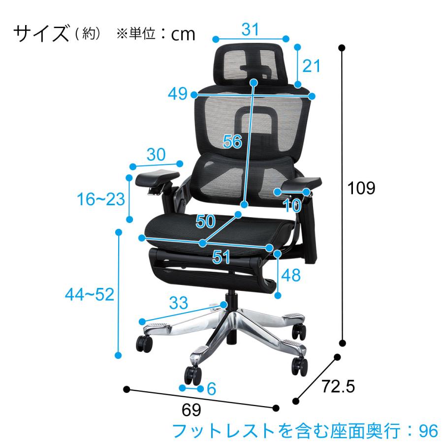 【新品未使用】オフィスチェア　ブラック オカムラ オフィスチェア フィノラ ハイバック デザインアーム