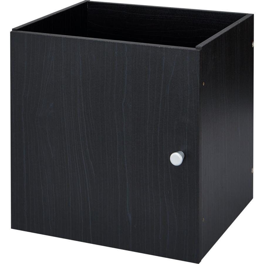 ニトリ（NITORI） 別売り キューブBOX(RX03 扉タイプ BK) : ニトリ