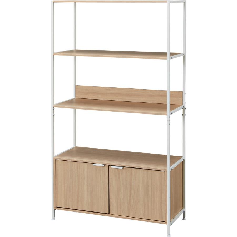 ニトリ（NITORI） フリーシェルフ扉ユニット付き(CW752 1584 NA/WH