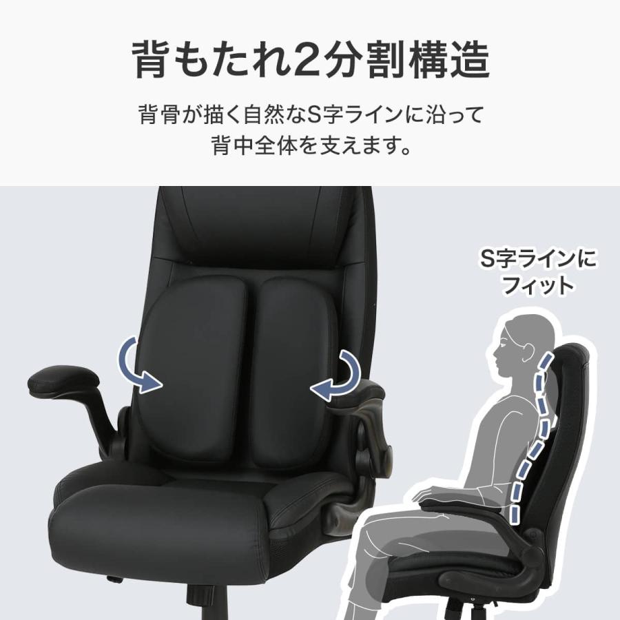 ニトリ（NITORI） オフィスチェア(OC520 分割 BK) : ニトリ Yahoo!店