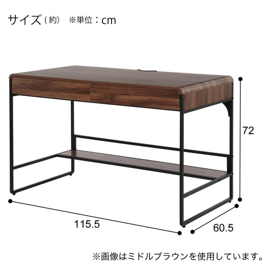 ニトリ　デスク　机 ニトリ（NITORI） デスク(DX011 115 MBR) : ニトリ Yahoo!店 - 通販