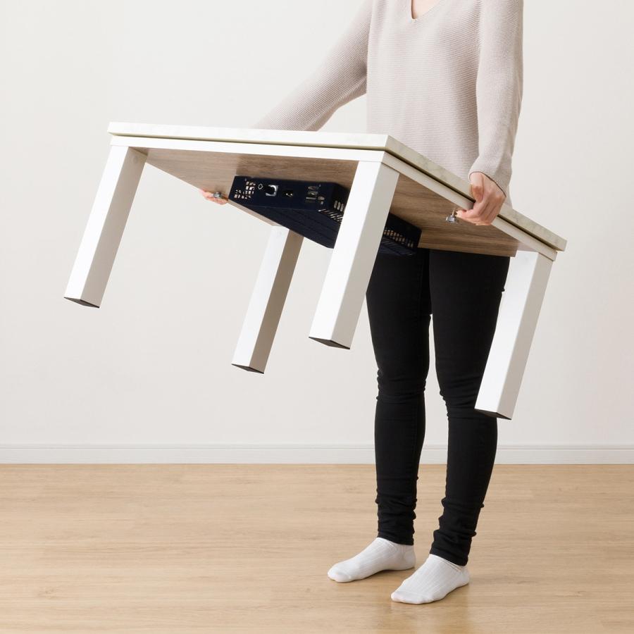 ニトリこたつテーブル　大理石調　ホワイト ニトリこたつテーブル 大理石調 ホワイト こたつ テーブル 単品 約75