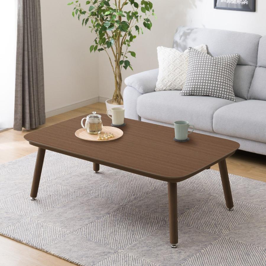 ニトリ 高さを変えられる リビング 2way こたつ テーブル　120×80 ニトリ 高さが変えられる2Wayこたつテーブル(NV03 120 LBR