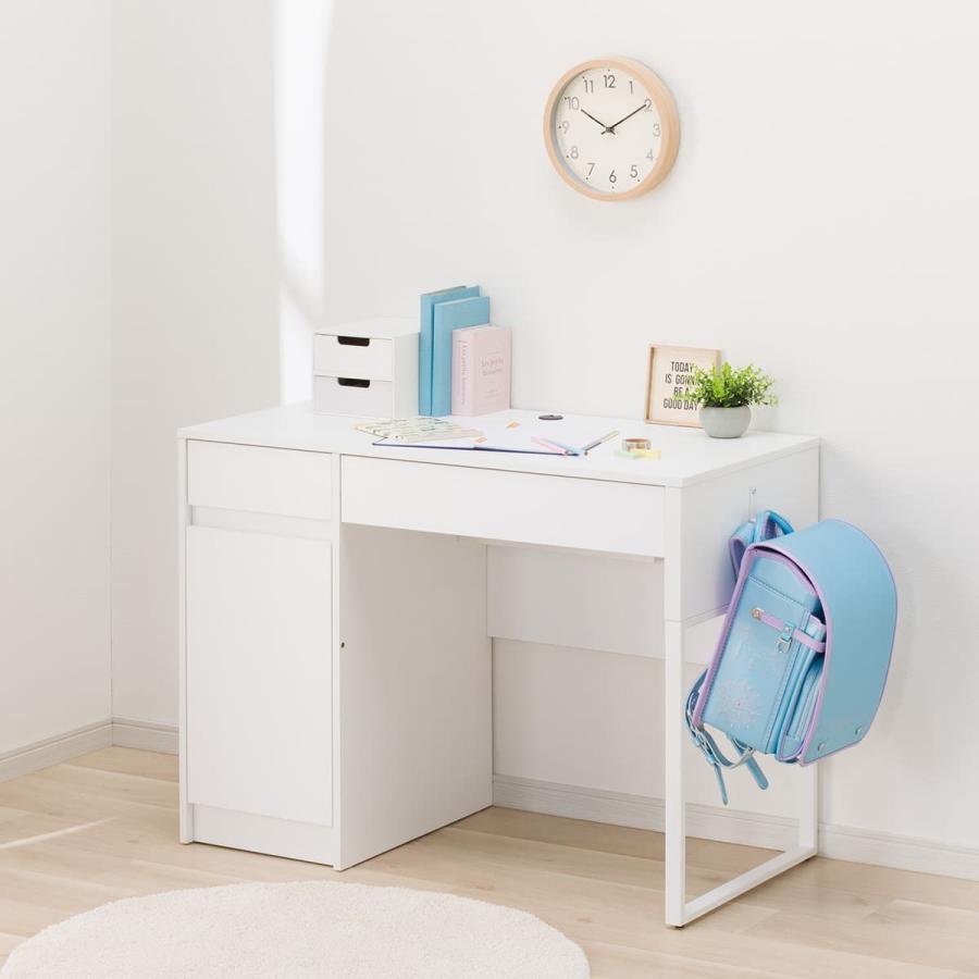 ☆K・K☆　美品　ニトリホワイトデスク 引き出し付き ニトリ（NITORI） スタンダードデスク(YS01 WH) : ニトリ Yahoo!店