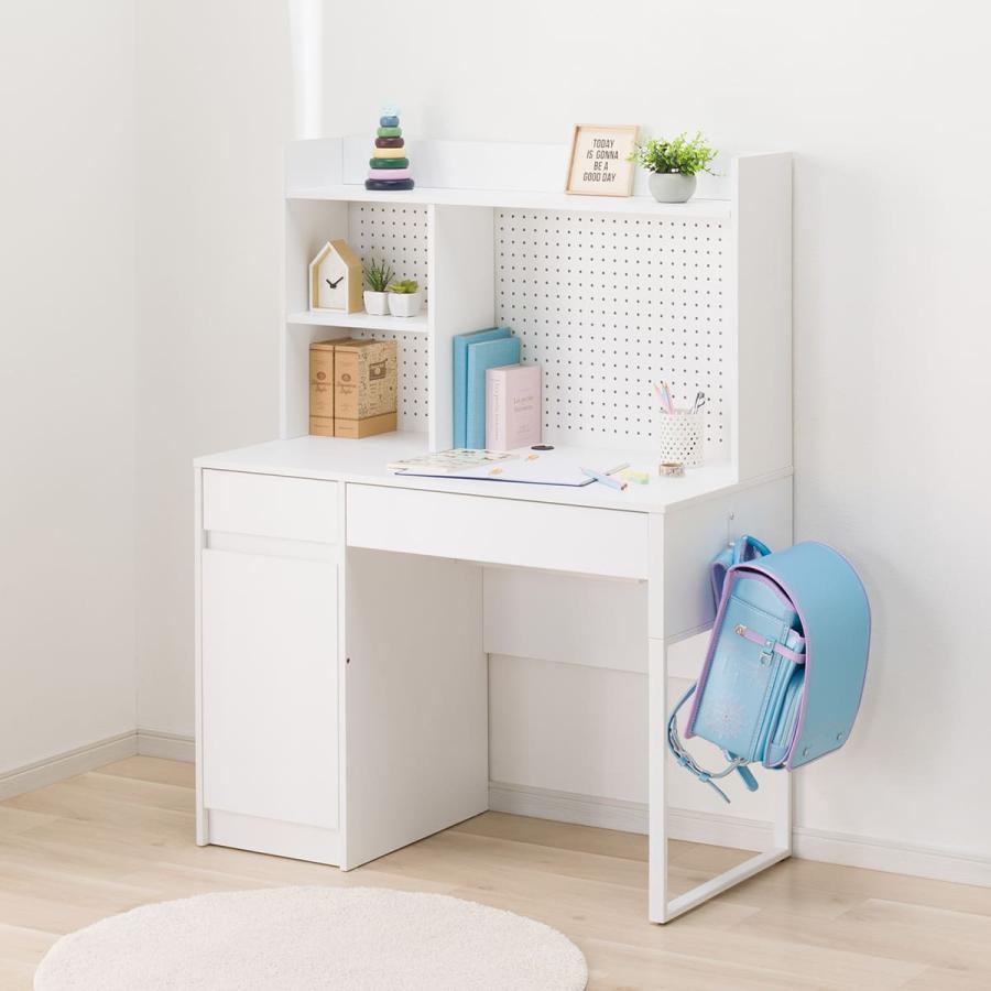 ニトリ（NITORI） スタンダードデスク上棚セット(YS01 WH) : ニトリ