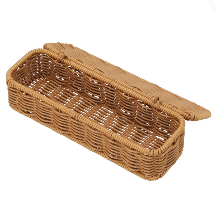 ニトリ（NITORI） 洗える抗菌蓋つきカトラリーケース(ブラウン