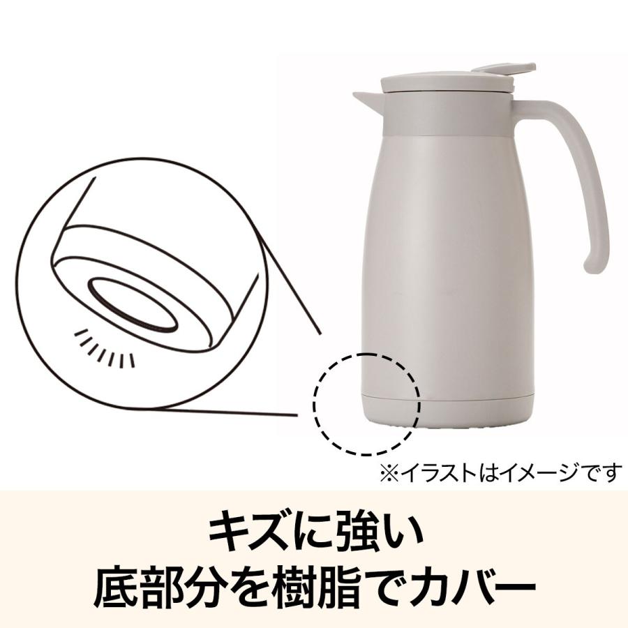 ニトリ（NITORI） ステンレス卓上ポット 1000mL(モカ ID02) デコホーム