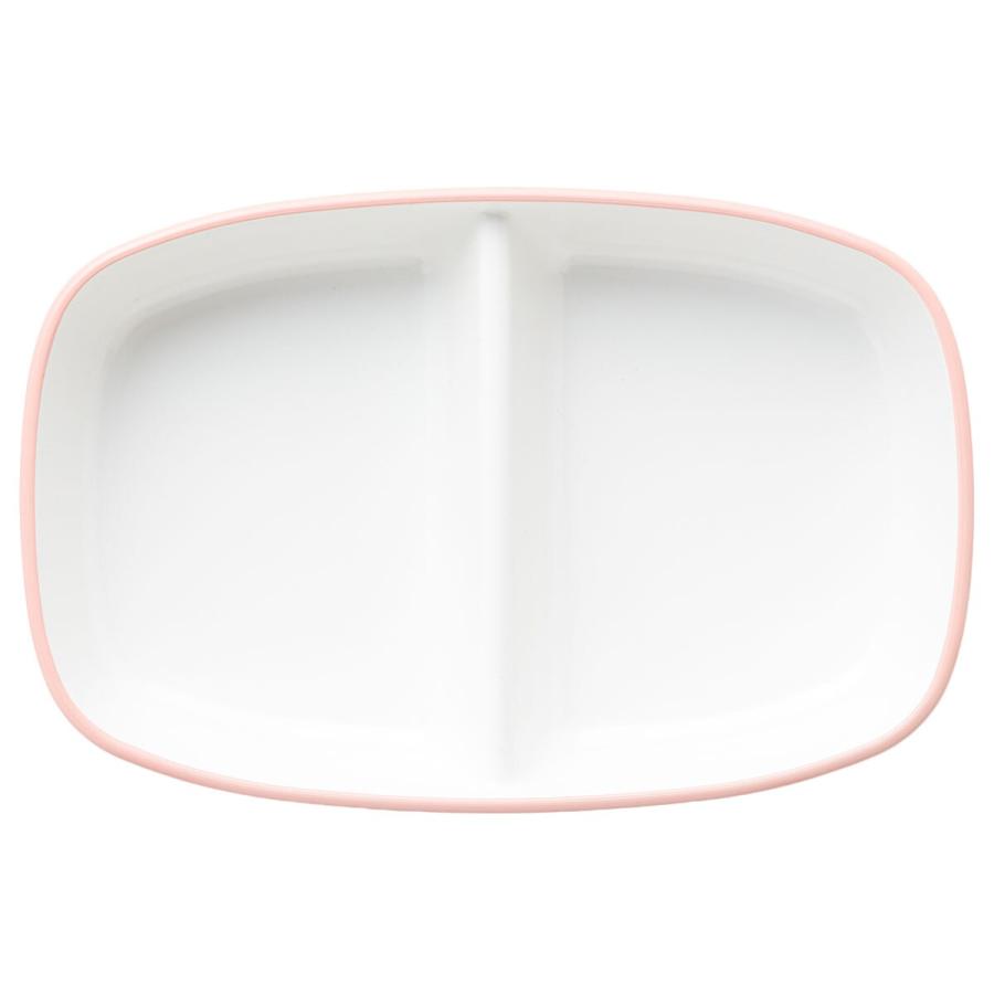 ニトリ（NITORI） マジかる撥水滑り止め付き深型仕切り皿(ピーチ