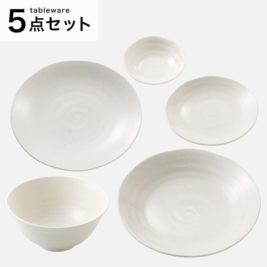 ニトリ（NITORI） 美濃焼シリーズ アイボリー色5点セット : ニトリ
