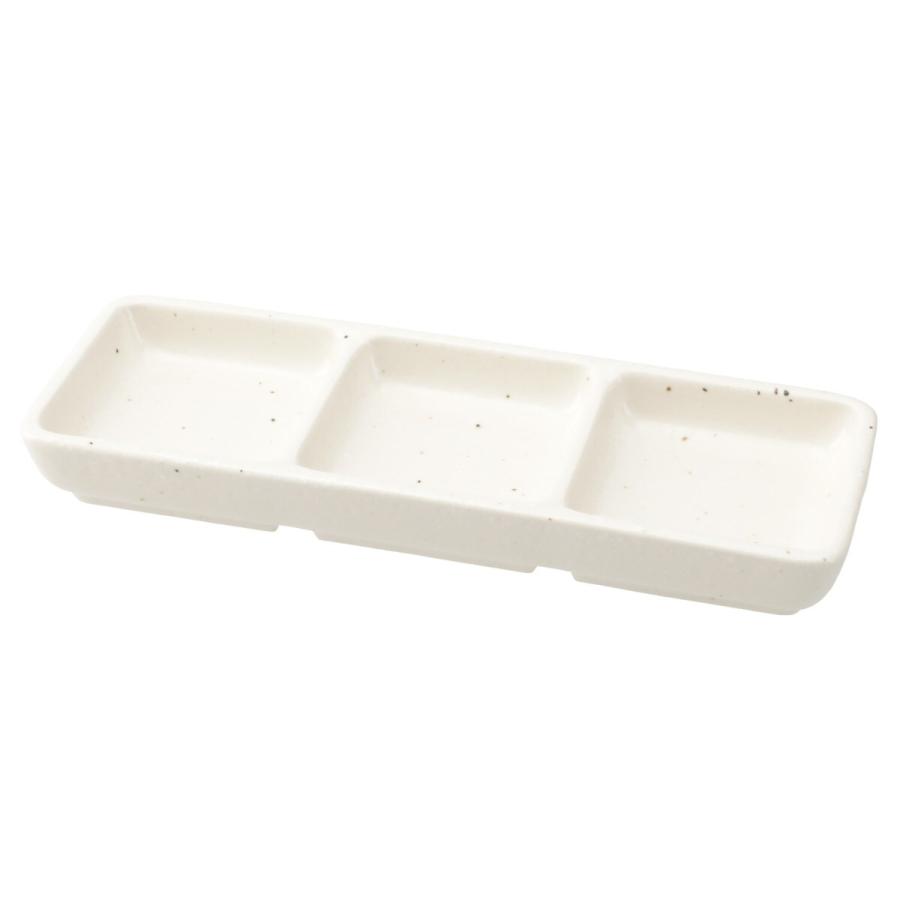 【美品】3連皿(樹脂)60個 ニトリ（NITORI） 三つ切り薬味皿 (アイボリー 美濃焼) : ニトリ Yahoo