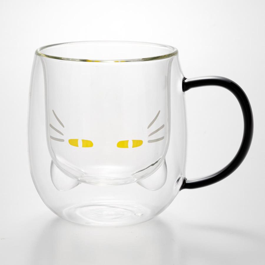 ニトリ（NITORI） ダブルウォールマグ(デコネコ GM008) デコホーム