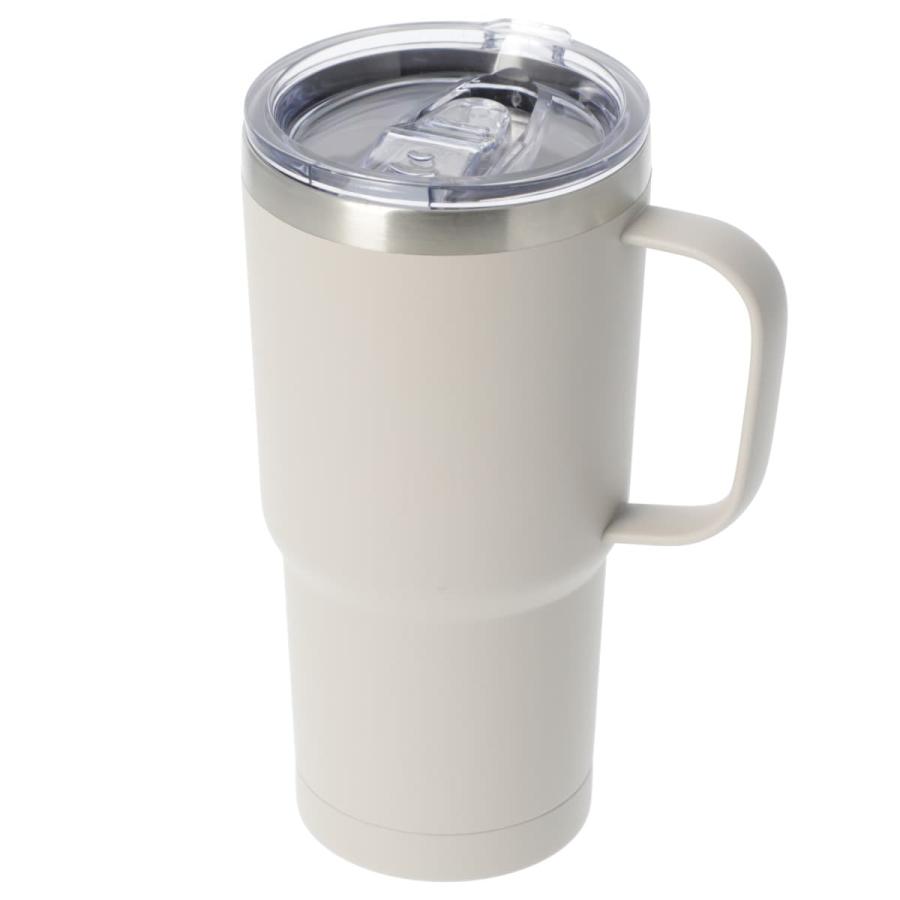 ニトリ（NITORI） ハンドルツキタンブラー550ml(フタツキ モカ