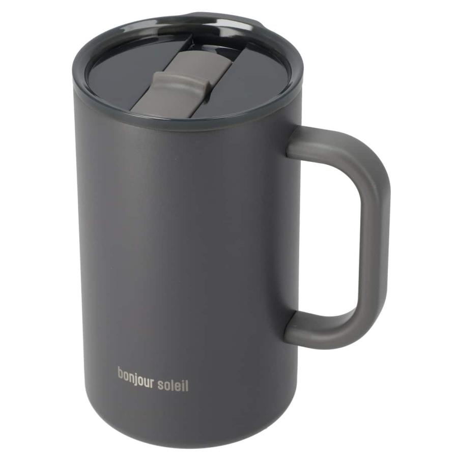 ニトリ（NITORI） ジョッキにも使える蓋付きセラミックコートマグ580ml
