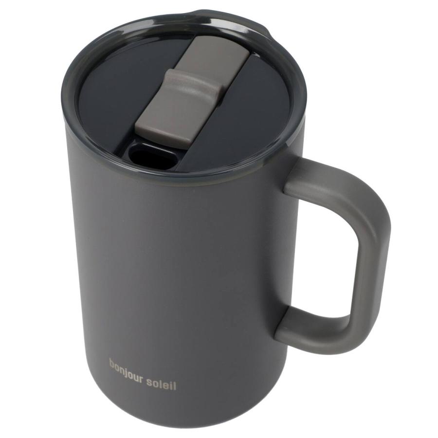 ニトリ（NITORI） ジョッキにも使える蓋付きセラミックコートマグ580ml