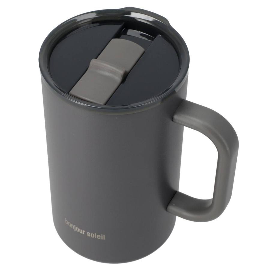 ニトリ（NITORI） ジョッキにも使える蓋付きセラミックコートマグ580ml